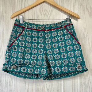 Corey Lynn Calter Womens Shorts Sz 2 Chino Cotton Anthropologie Green Boho